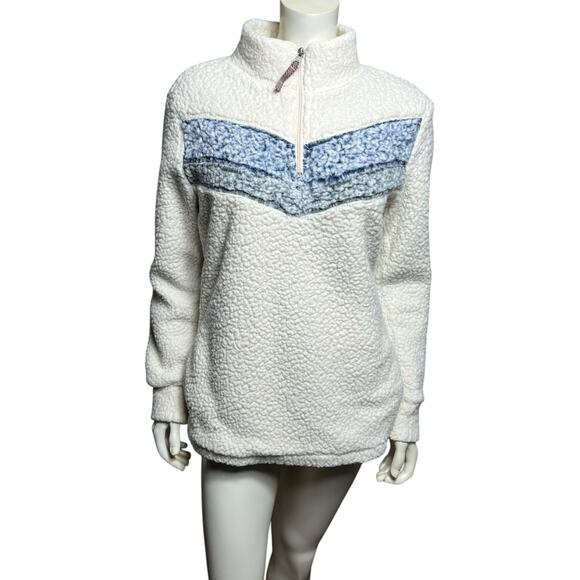 Vintage Weatherproof Original Sherpa Fleece Zip Pullover Jacket, Medium - Picture 14 of 16